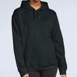 Gildan Heavy Blend Black Hoodie Sweatshirt
